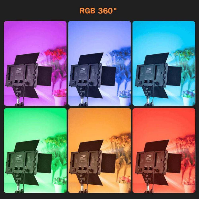 Panneau LED U600+ RGB Bicolore 40W avec Trépied 2m – Éclairage Vidéo & Photo Professionnel – Télécommande Incluse - Hold.ma
